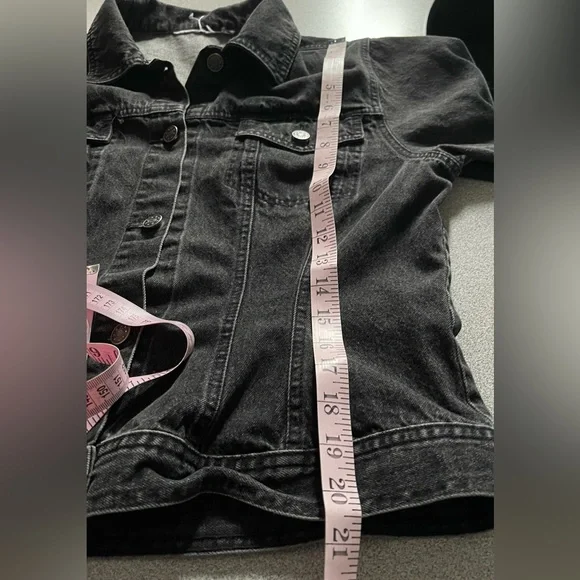 Grey Stonewashed Jean Jacket - Picture 9 of 10